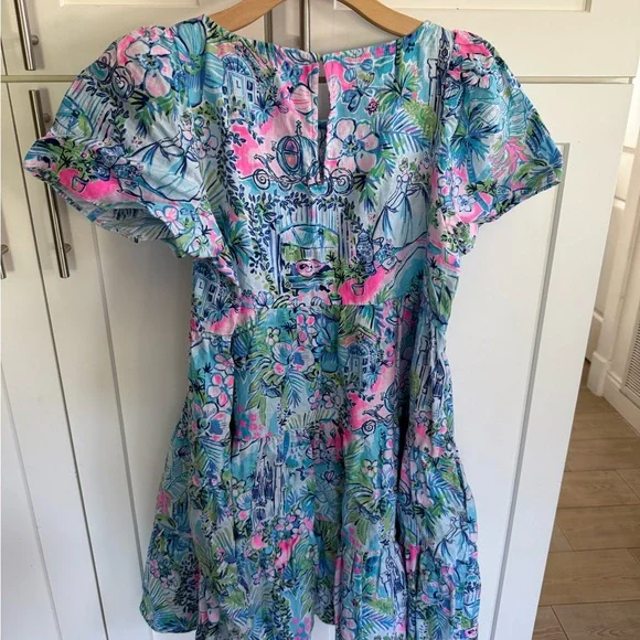 Lilly Pulitzer Disney Parks Collection Dress in Blue and Pink NWOT - Picture 5 of 5